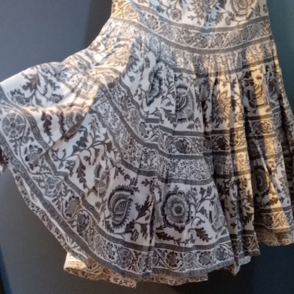 Provençale print full circle skirt